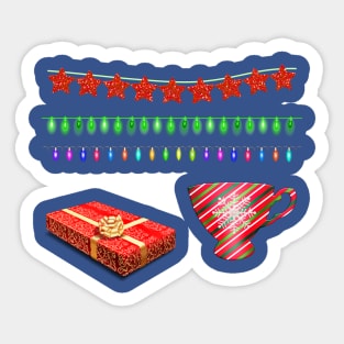 Christmas Tree Decoration & Gifts Sticker
